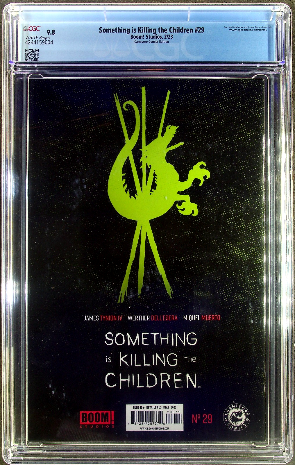 Something is Killing the Children #29 (2023) CGC 9.8 NM/MT Diaz Virgin Foil LTD