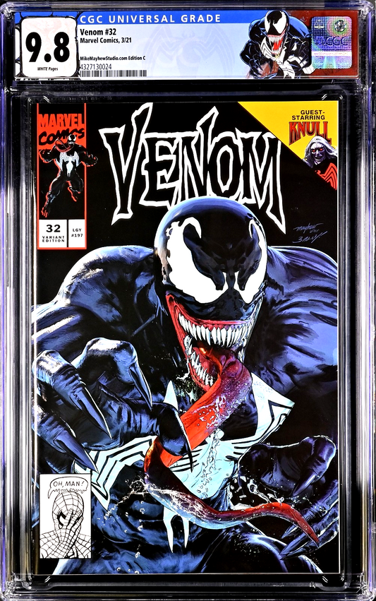 Venom #32 (2021) CGC 9.8 NM/MT Mayhew Lethal Protector 1 Homage "C" Custom Label
