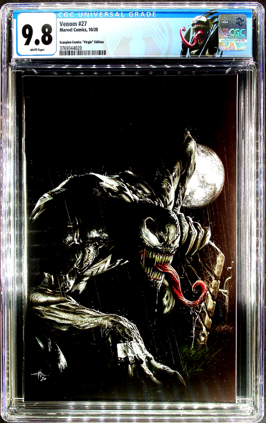 Venom #27 (2020) CGC 9.8 NM/MT Scorpion Dell Otto Virgin Custom Label LTD 700