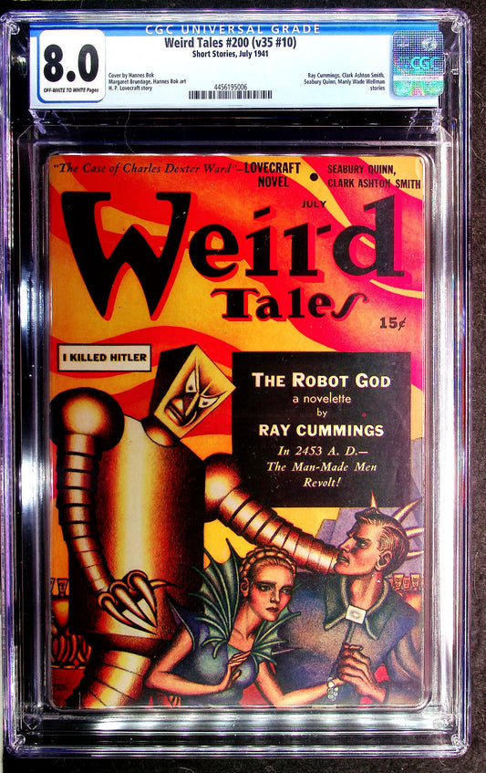 Weird Tales #200 (1941) CGC 8.0 VF OW White Lovecraft TOP SINGLE HIGHEST GRADE!!