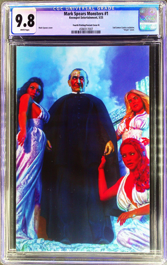 Mark Spears Monsters #1 (2024) CGC 9.8 4th Print Virgin Cover N Dracula Brides