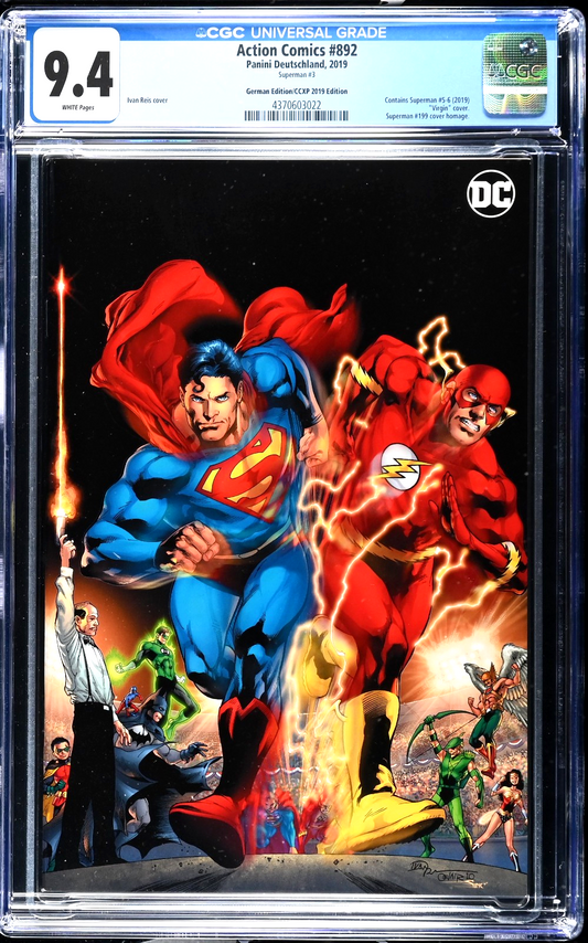 Action Comics #892 (2019) CGC 9.4 German Ivan Reis Virgin RARE Only 1 in Census