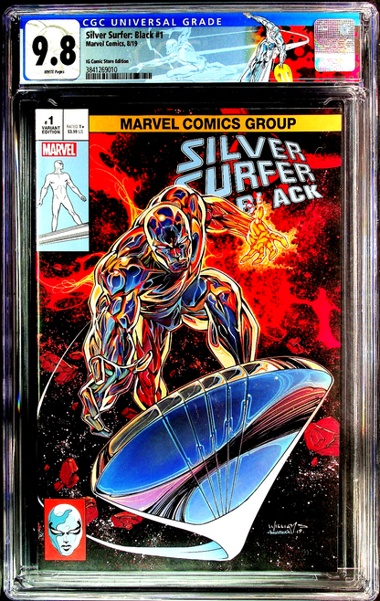 Silver Surfer Black #1 (2019) CGC 9.8 NM/MT IG Comic Scott Williams Custom Label