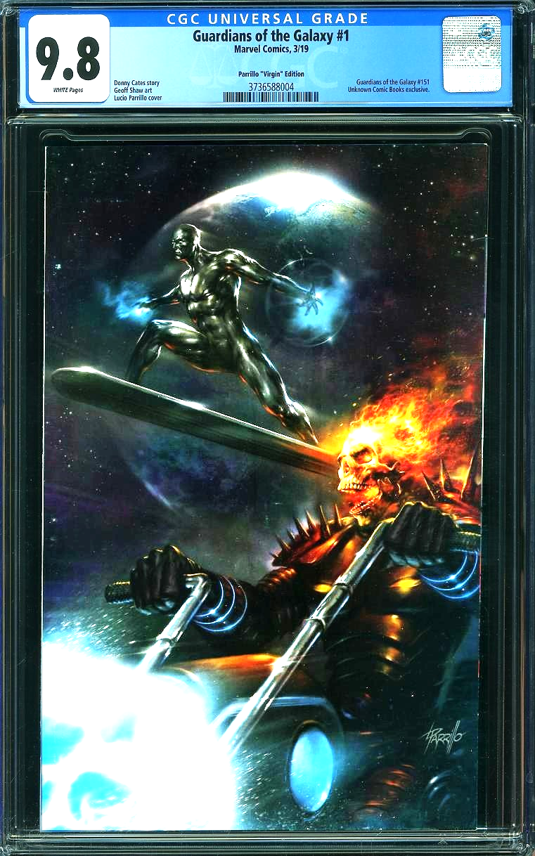 Guardians of the Galaxy #1 (2019) CGC 9.8 NM/MT Virgin Ghost Rider Silver Surfer