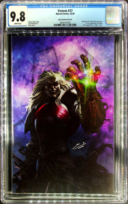 Venom #27 (2020) CGC 9.8 NM/MT LGY 192 Comic MInt Skan Srisuwan Virgin 1st Codex