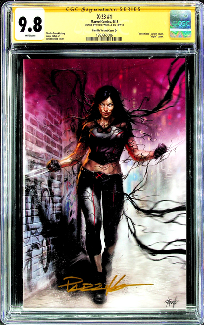 X-23 #1 (2018) CGC SS 9.8 NM/MT Unknown Comics Signed Parrillo Venomized Virgin