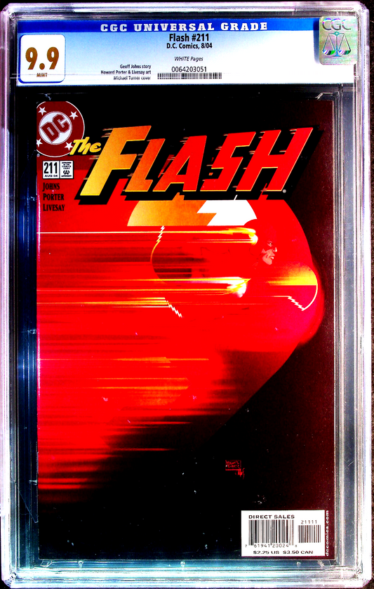 Flash #211 (2004) CGC 9.9 MINT WHITE Pages Nightwing & Gorilla Grodd Appearance