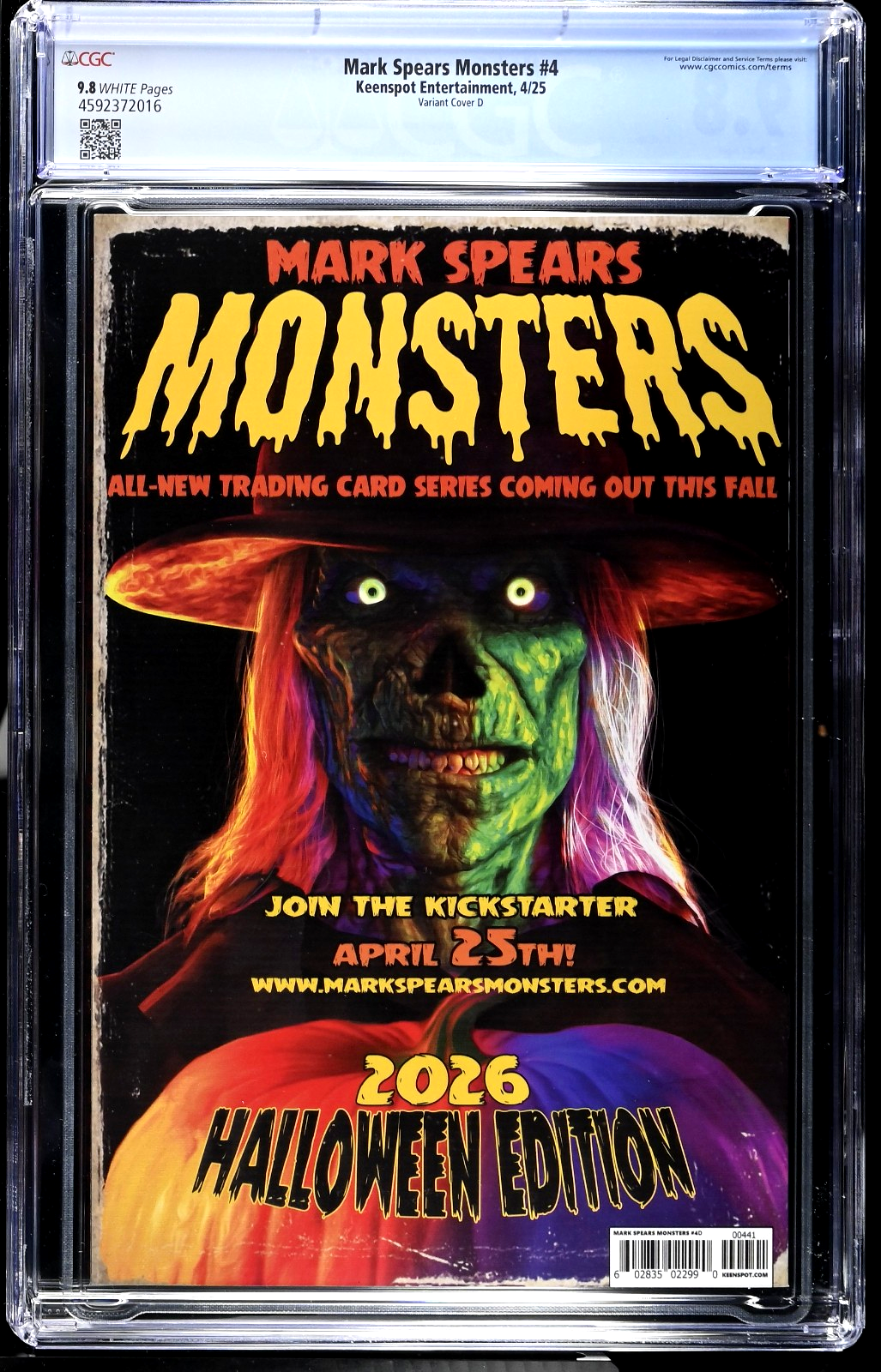 Mark Spears Monsters #4 (2025) CGC 9.8 NM/MT ASM 300 Homage Mummy Cover D