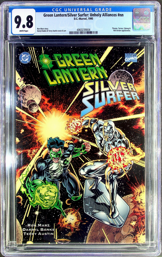 Green Lantern Silver Surfer: Unholy Alliances #1  (1995) CGC 9.8 NM/MT Marvel DC