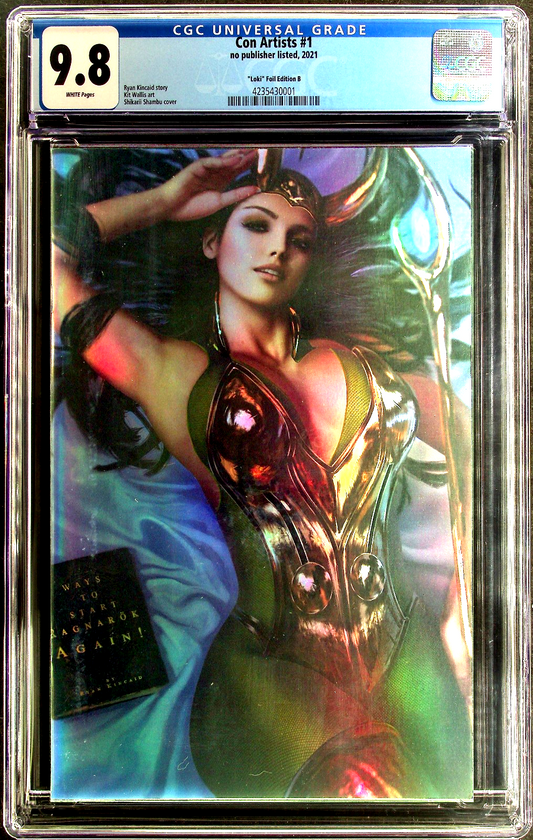 Con Artists #1 (2022) CGC 9.8 NM/MT Shikarii Kincaid Lady Loki Foil Virgin Cvr B