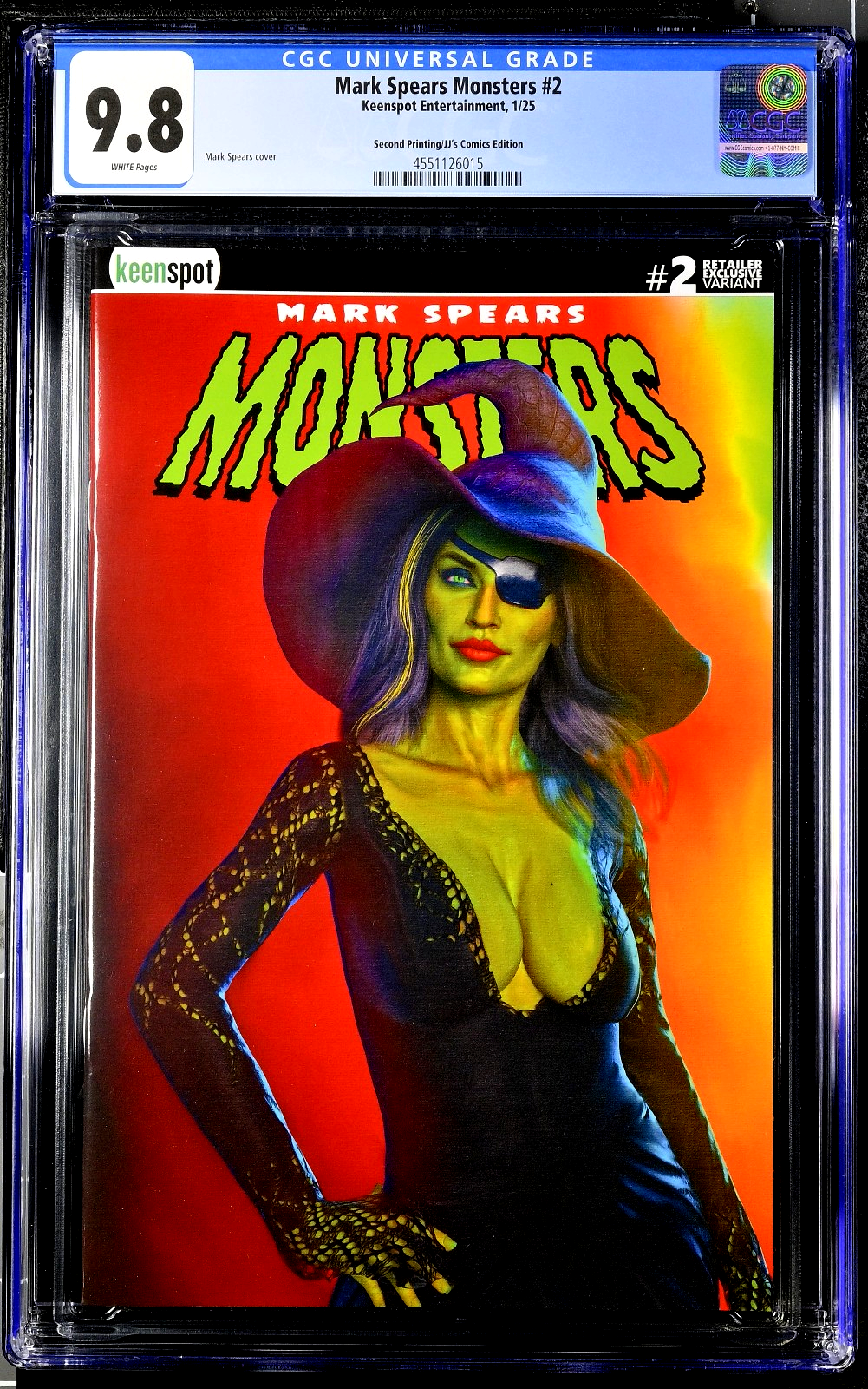 Mark Spears Monsters #2 (2025) CGC 9.8 NM/MT 2nd Print JJ's Witch of Oz LTD 250