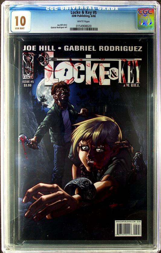 Locke & Key #5 (2008) CGC 10 GEM MINT WHITE Pages IDW Publishing