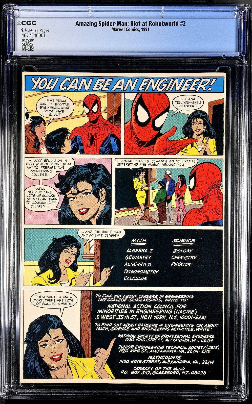 Amazing Spider-Man Riot at Robotworld (1991) CGC 9.4 NM NACME Promo (WTC/BT)