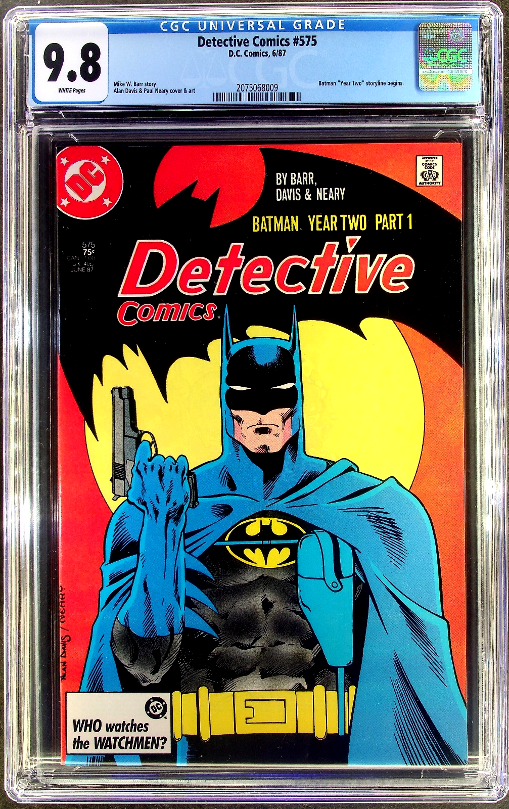Detective Comics #575 (1987) CGC 9.8 NM/MT WHITE KEY Year Two Storyline Begins