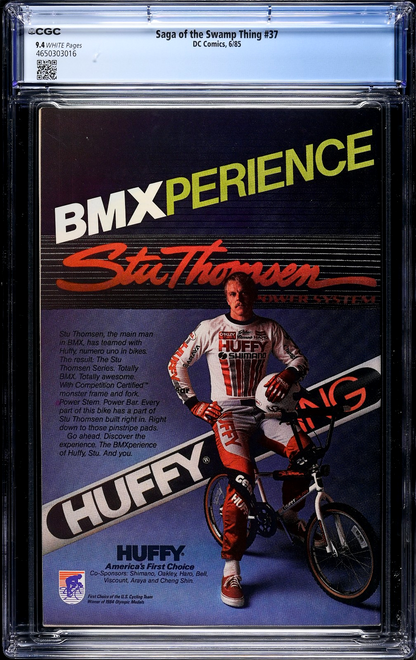 Saga of the Swamp Thing #37 (1985) CGC 9.4 NM WHITE Key 1st John Constantine