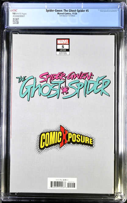 Spider-Gwen The Ghost-Spider #5 (2024) CGC 9.8 ComicXposure Campbell Virgin Foil
