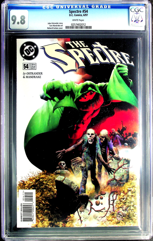 Spectre #54 (1997) CGC 9.8 NM/MT KEY 1st Mr Terrific Superman Legacy Movie RARE