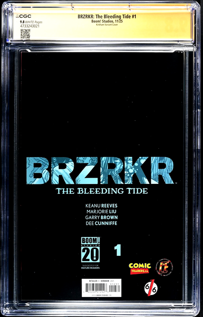 BRZRKR: The Bleeding Tide #1 (2025) CGC SS 9.8 NM/MT Signed Tyler Kirkham Virgin