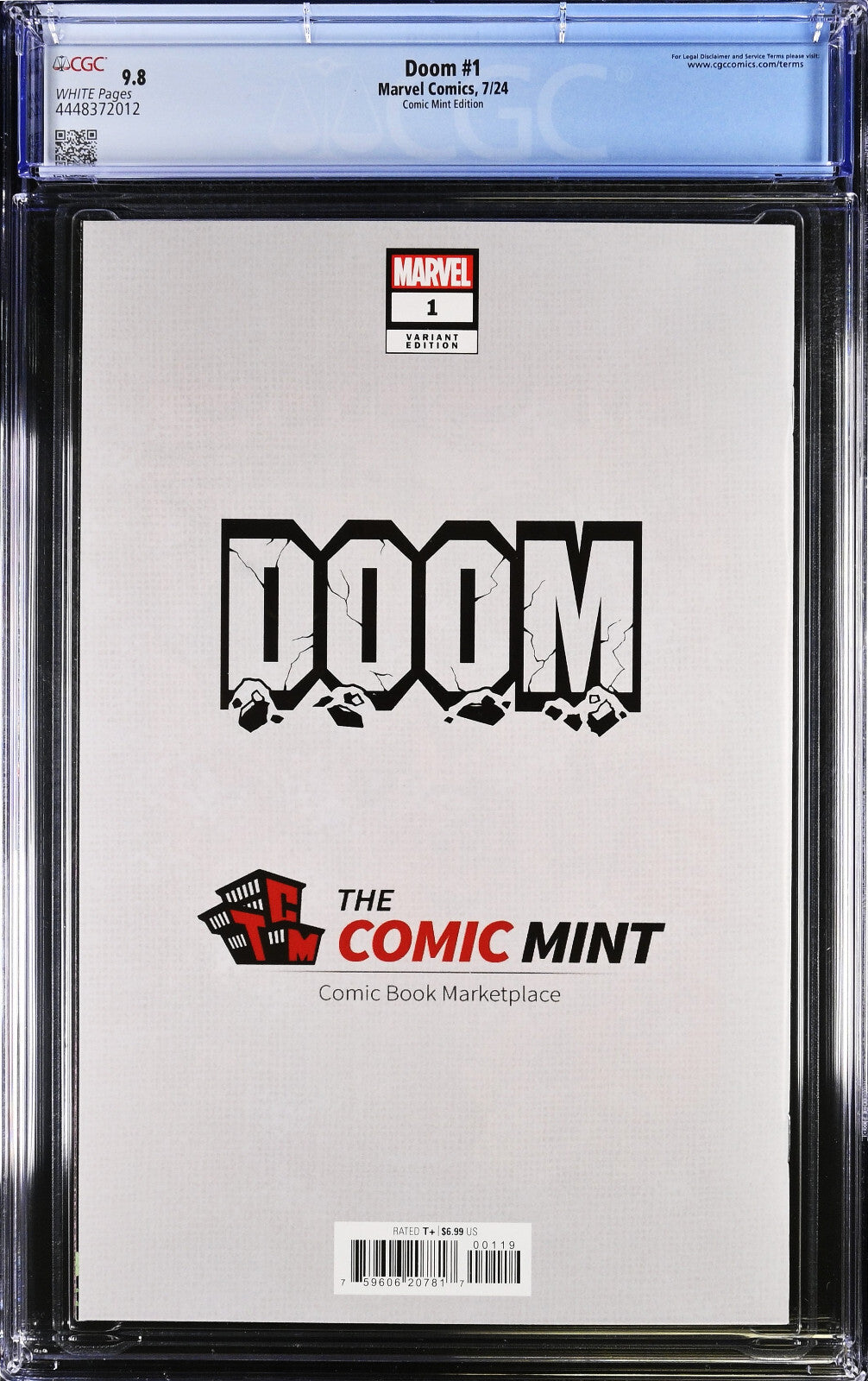 Doom #1 (2024) CGC 9.8 Srisuwan Secret Wars #10 Homage Comic Mint LTD COA 71/300