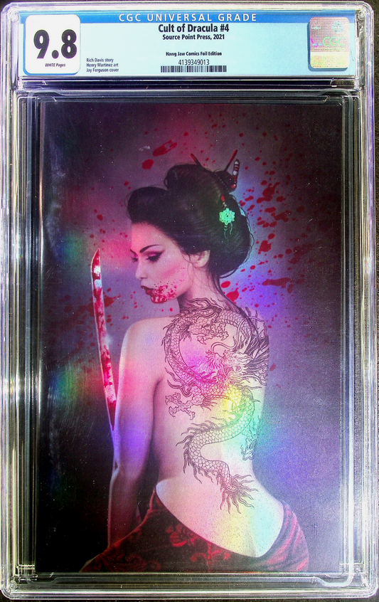 Cult Of Dracula #4 (2021) CGC 9.8 NM/MT Hawg Jaw Exclusive Jay Ferguson LTD 100