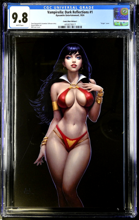 Vampirella Dark Reflections #1 (2024) CGC 9.8 Will Jack Virgin Black 4458378017