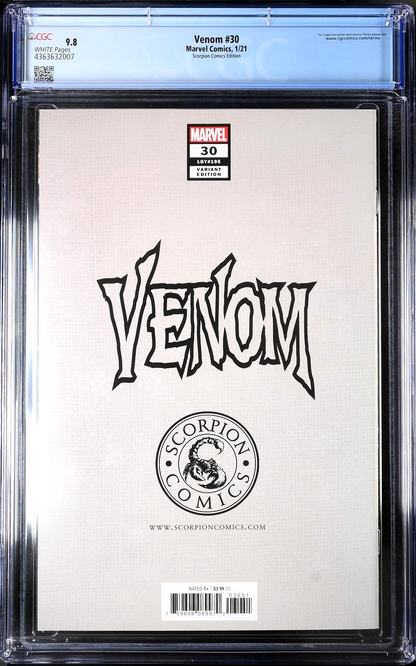 Venom #30 (2020) CGC 9.8 NM/MT LGY 195 Scorpion Dell Otto Trade COA 521/1500