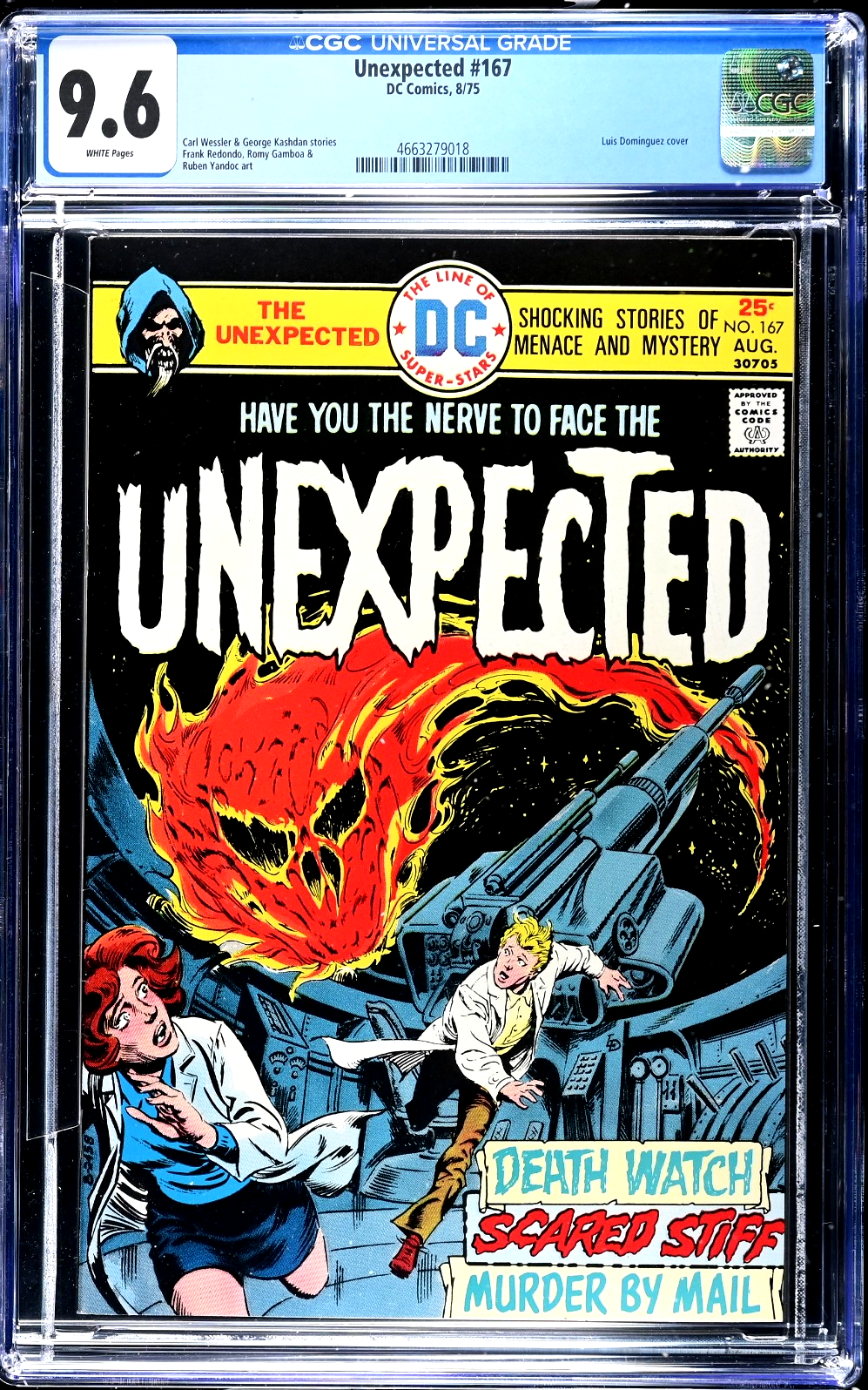 The Unexpected #167 (1975) CGC 9.6 NM+ WHITE Luis Dominguez Cover HTF High Grade