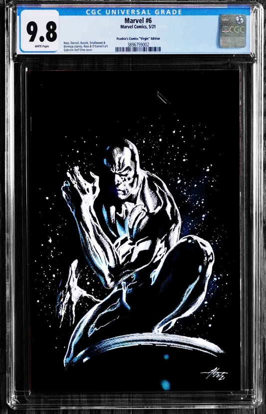 Marvel #6 (2021) CGC 9.8 NM/MT Frankie's Comics Dell Otoo Virgin Silver Surfer