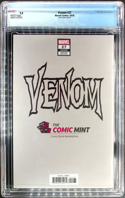 Venom #27 (2020) CGC 9.8 NM/MT LGY 192 Comic MInt Skan Srisuwan Virgin 1st Codex