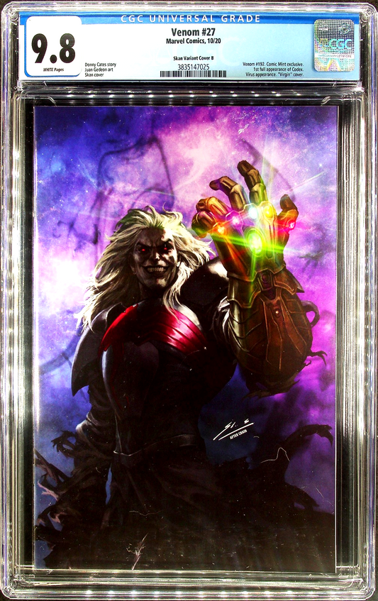 Venom #27 (2020) CGC 9.8 NM/MT LGY 192 Comic MInt Skan Srisuwan Virgin 1st Codex