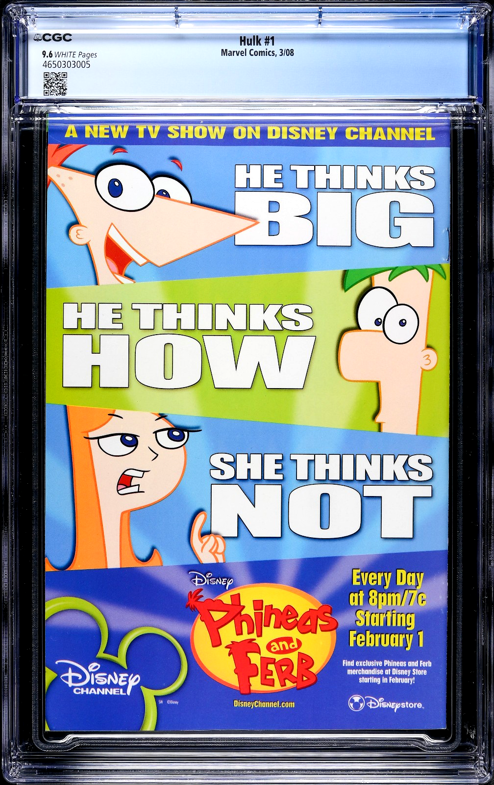 Hulk #1 (2008) CGC 9.6 NM+ WHITE Pages Ed McGuinness Iconic KEY 1st Red Hulk