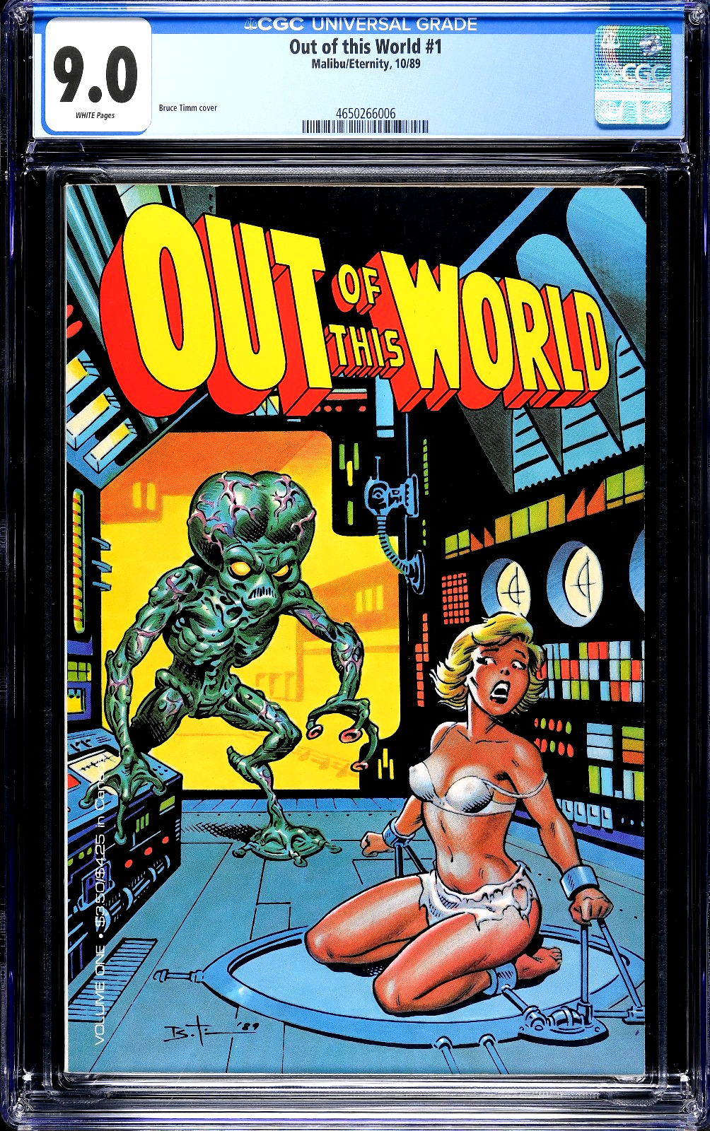 Out of this World #1 (1981) CGC 9.0 VF/NM WHITE Malibu Eternity Bruce Timm Cover