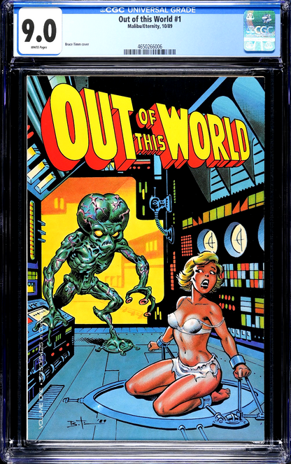 Out of this World #1 (1981) CGC 9.0 VF/NM WHITE Malibu Eternity Bruce Timm Cover
