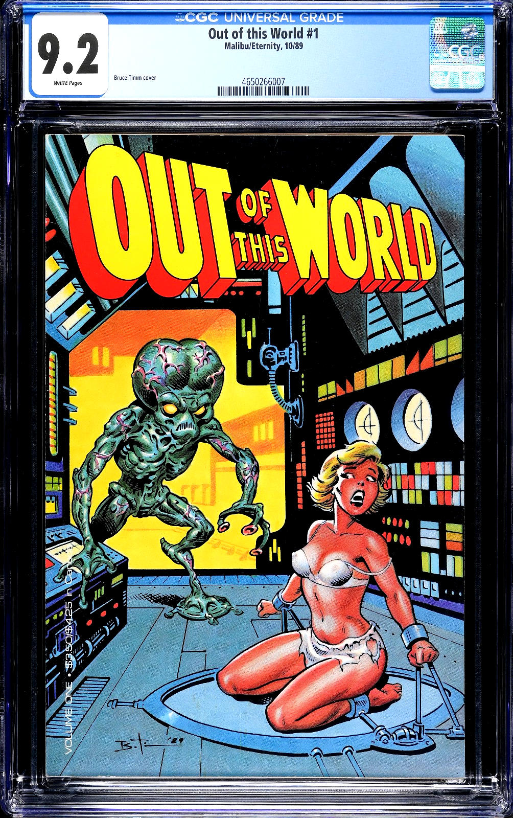 Out of this World #1 (1981) CGC 9.2 NM- WHITE Malibu Eternity Bruce Timm Cover