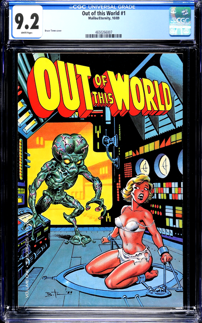 Out of this World #1 (1981) CGC 9.2 NM- WHITE Malibu Eternity Bruce Timm Cover
