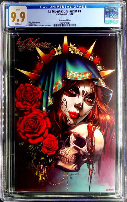 La Muerta: Onslaught (2021) CGC 9.9 MINT Reverence Edition LTD166 Single Highest