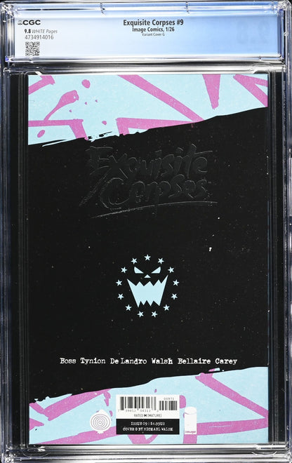 Exquisite Corpses #9 (2026) CGC 9.8 NM/MT Thank You Foil Rascal Randy Cover G