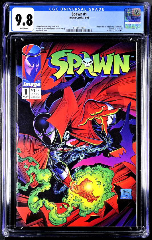 Spawn #1 (1992) CGC 9.8 NM/MT WHITE Page Image KEY Todd McFarlane 1st Appearance