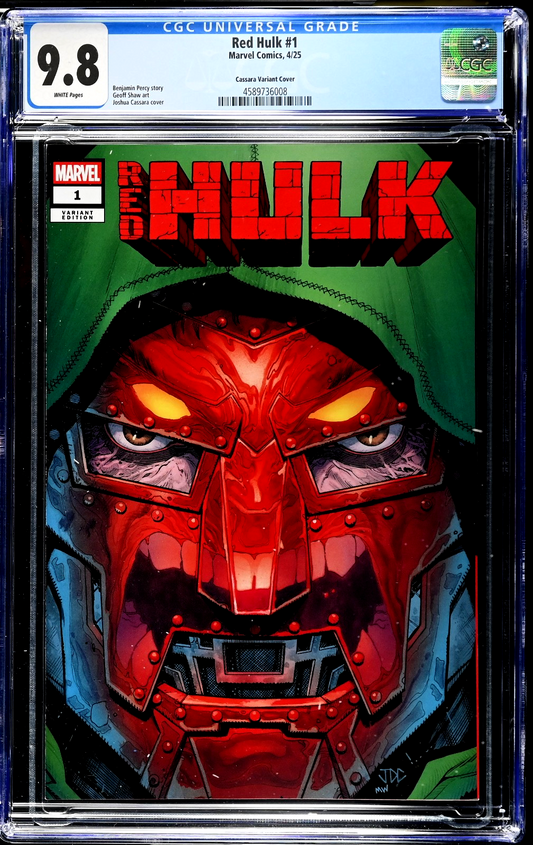 Red Hulk #1 (2025) CGC 9.8 NM/MT Joshua Cassara Doctor Doom Cover LTD 3000