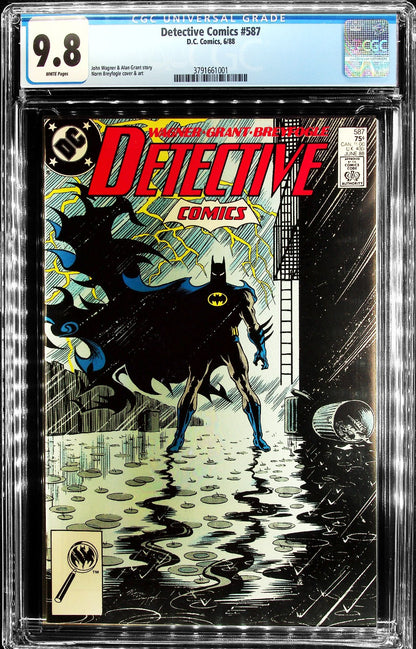 Detective Comics #587 (1988) CGC 9.8 NM/MT WHITE Pages Iconic Breyfogle Cover