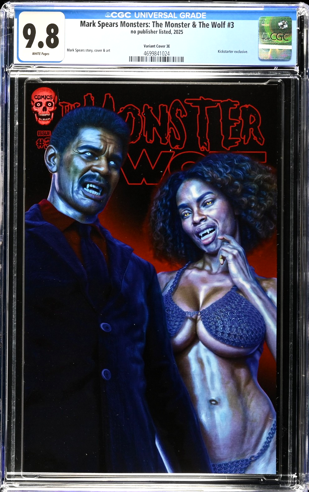 Mark Spears Monster & The Wolf #3 (2025) CGC 9.8 Kickstarter 3E Vampire Victoria