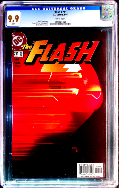 Flash #211 (2004) CGC 9.9 (Not 9.8) MINT WHITE Nightwing & Gorilla Grodd Appear