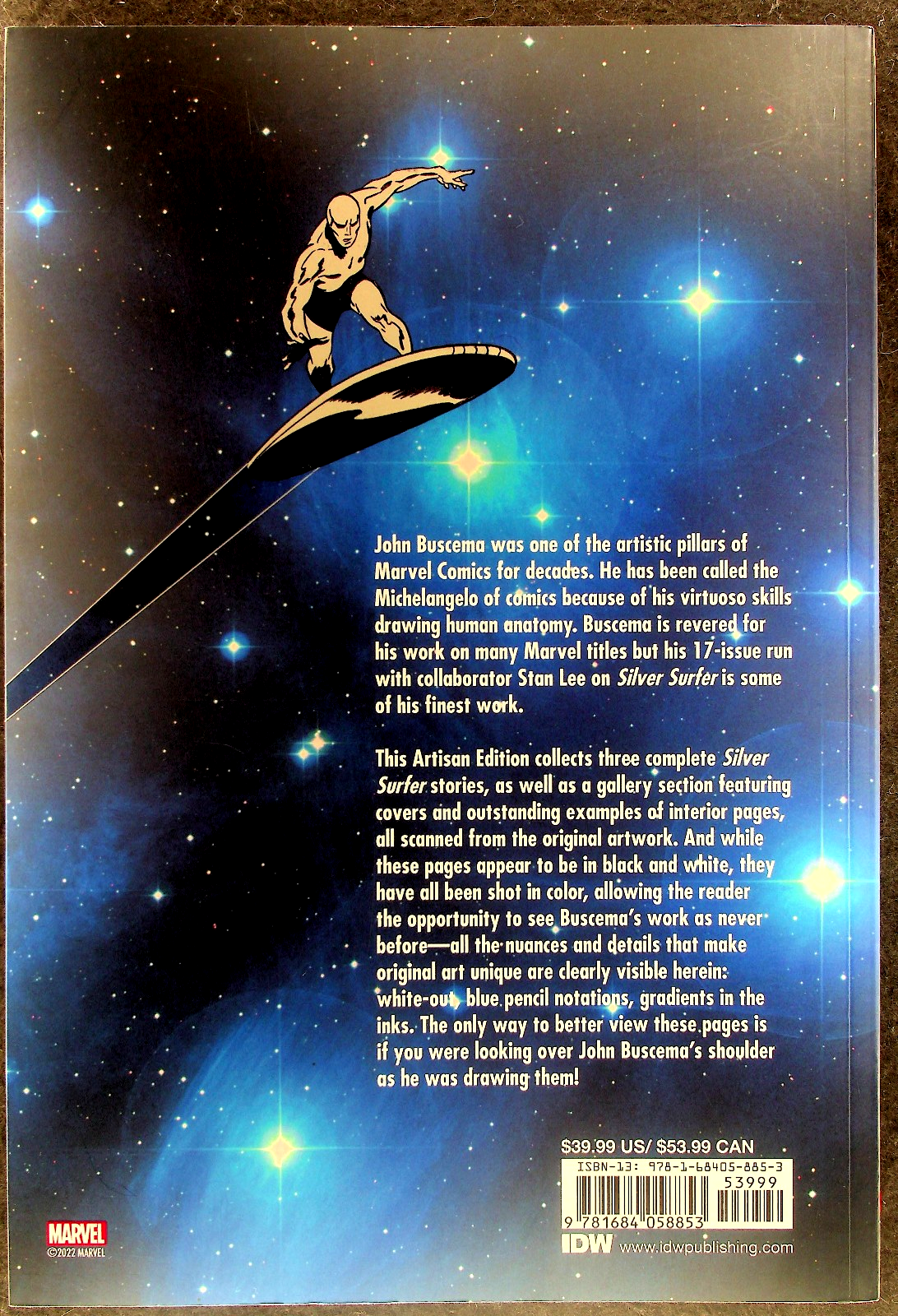 John Buscema's Silver Surfer (2022) TPB Oversized Artisan Edition SS #1 Cover