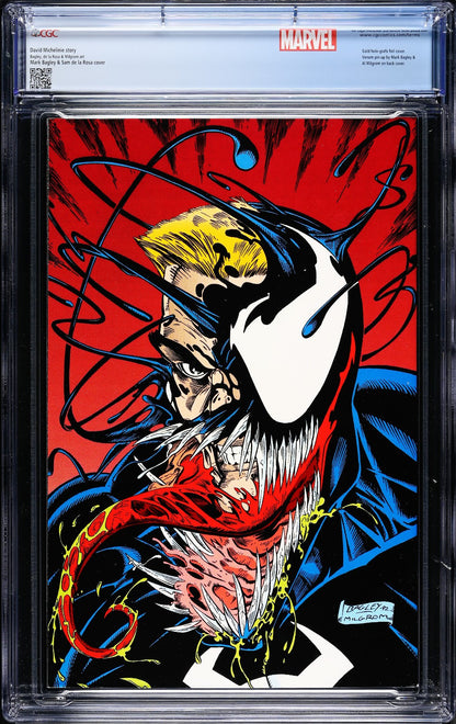 Venom Lethal Protector #1 (1993) CGC 9.4 NM WHITE Gold Edition Custom Label
