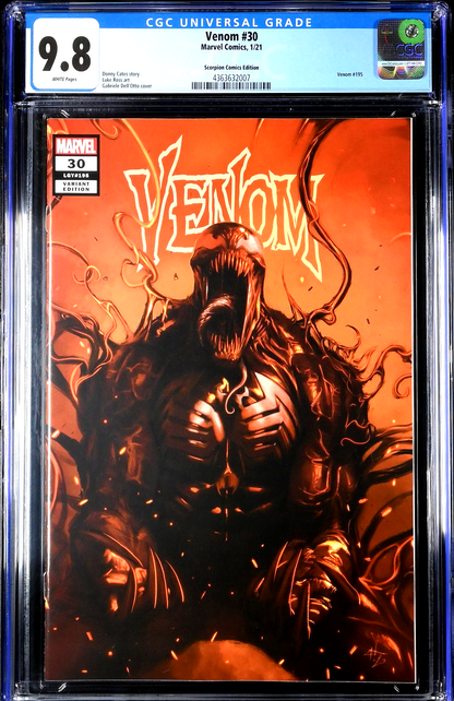 Venom #30 (2020) CGC 9.8 NM/MT LGY 195 Scorpion Dell Otto Trade COA 521/1500