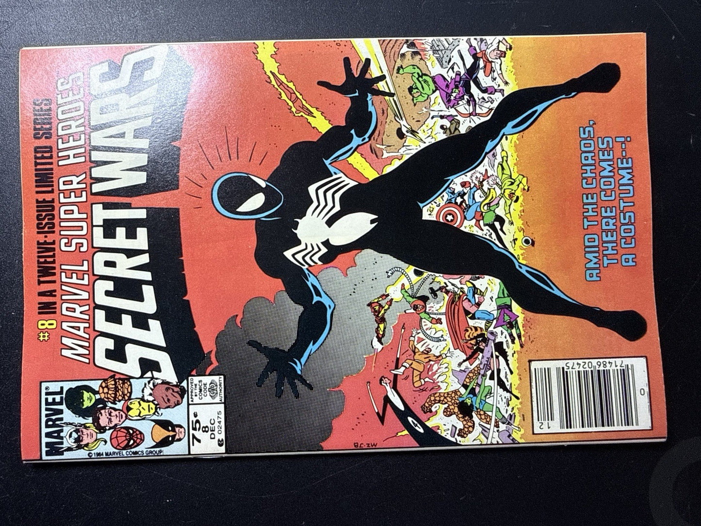 Marvel Secret Wars #8 (1984) NM Newsstand KEY Venom 1st Black Suit Spider-Man PC