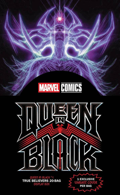 Queen in Black #1 (2026) True Believers Sealed Display Box of 20 Blind Bags