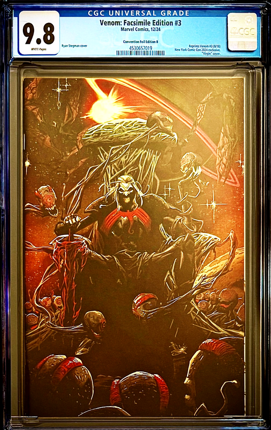 Venom #3 (2024) CGC 9.8 NM/MT NYCC Facsimile 3rd Print 1st Knull Virgin Foil B