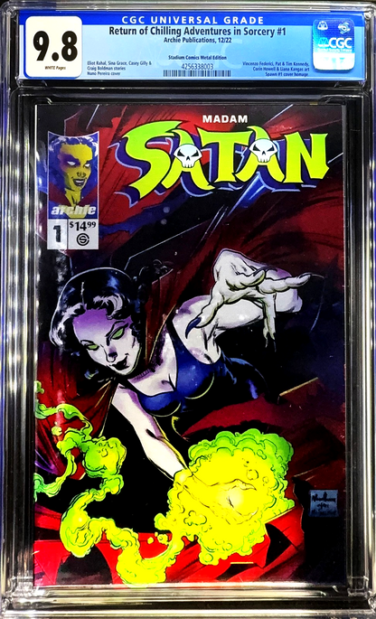 Return of Chilling Adventures in Sorcery #1 (2022) CGC 9.8 Metal Spawn Homage