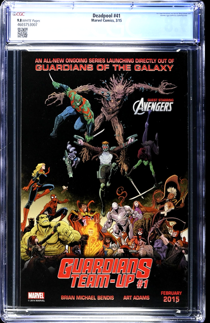 Deadpool #41 (2015) CGC 9.8 Brooks Road Warrior Atomic Explosion Homage Cover